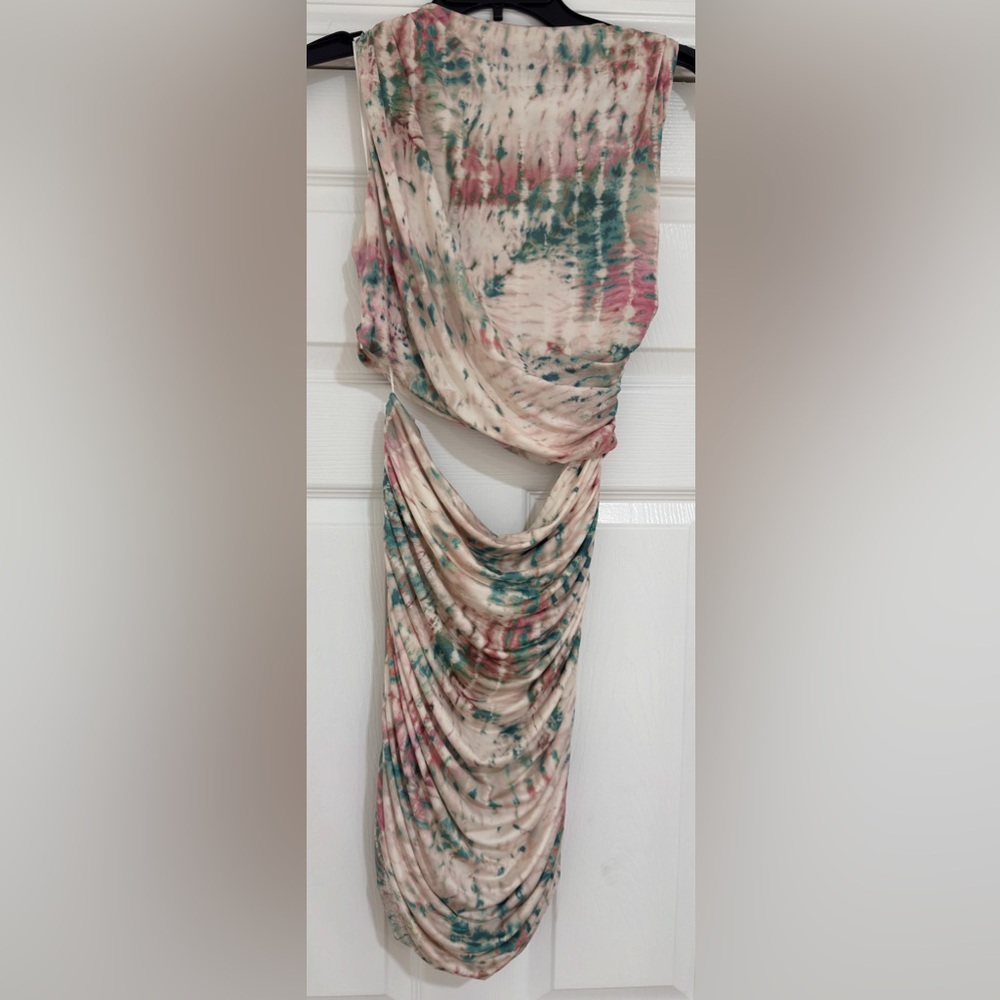 ZARA PRINTED CUT OUT MINI DRESS - Picture 12 of 16